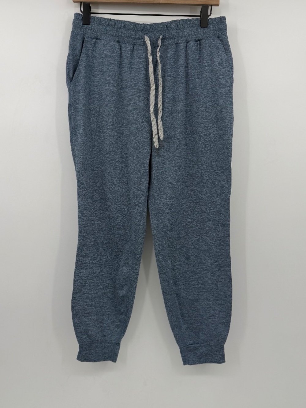 Kirkland Signature Joggers Women Small Heather Blue Soft Stretch Travel Lounge